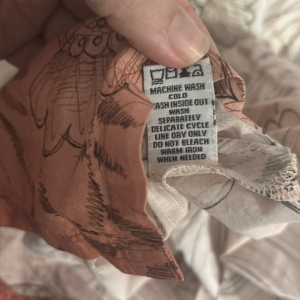 Robert Graham Floral Embroidered Ombre 💯 Cotton Tunic Small - Picture 7 of 7